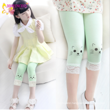 Korean All-matching Wholesale Children Girl Pure Cotton Solid Plain Pants